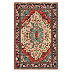 فرش مخمل نادی طرح سنتی کد o130